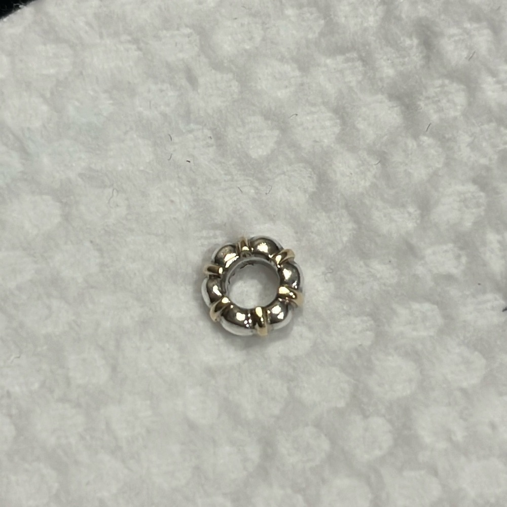 Authentic PANDORA Seattle Silver and Gold Spacer